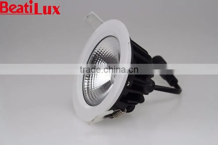Recessed Round White CRI 80 IP65 CE SAA COB LED Downlight