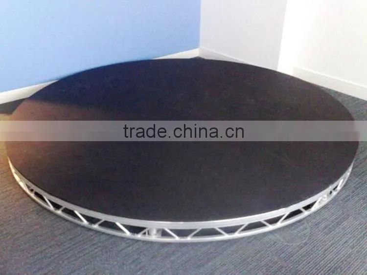 Event round portable stage decorations with 18 mm plywood platform