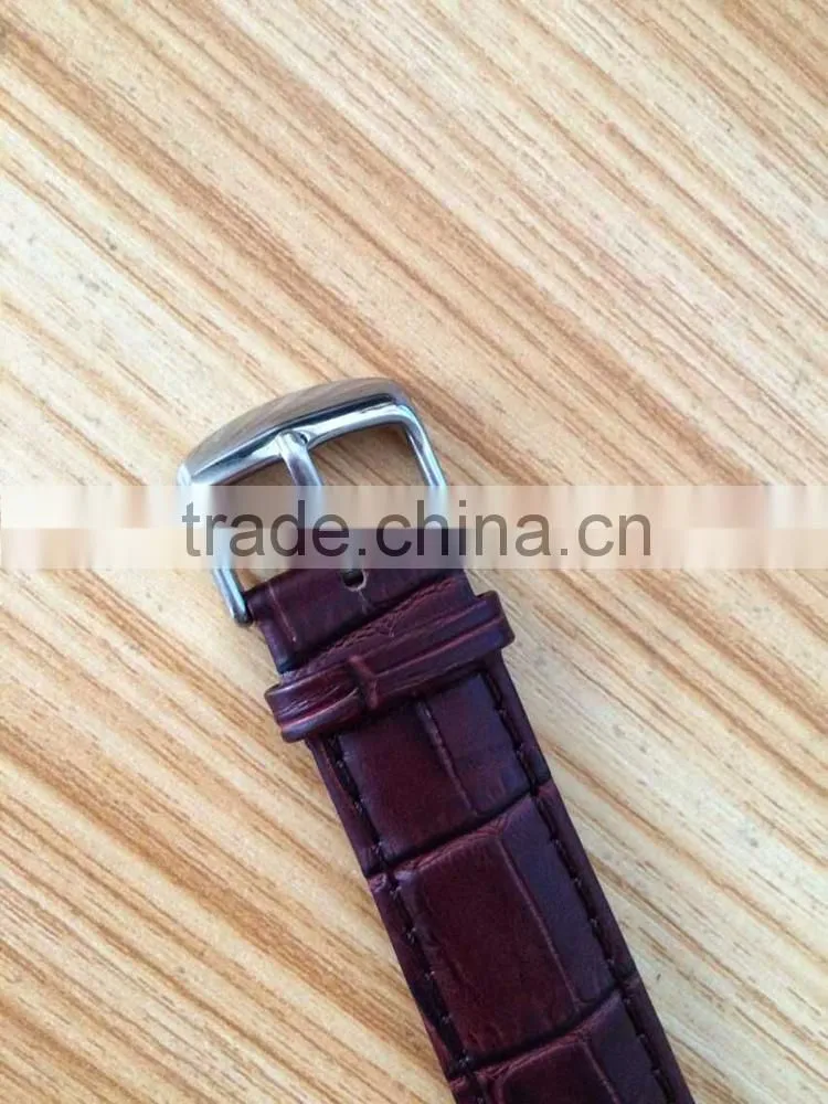 VAGES brand quartz analog genuine leather wooden bamboo watch cat