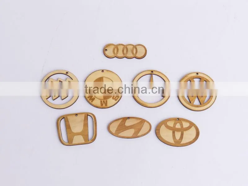 Wood Crafts, Different Wood Carving Car Logos