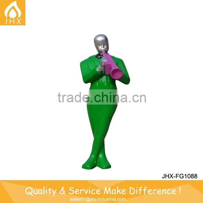 High Quality Fiberglass Saxophone Music Instrument Statue
