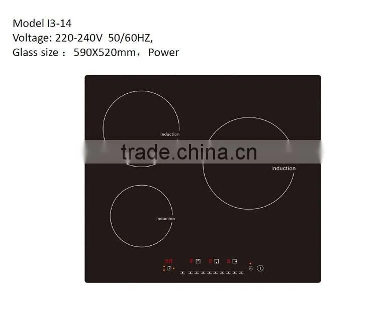 730*410mm touch sensor ceramic and induction hob home appliances