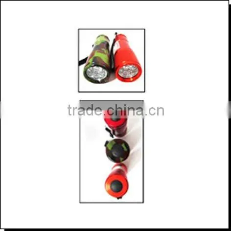 Aluminum 9 UV Camouflage LED Flashlight LED Torch