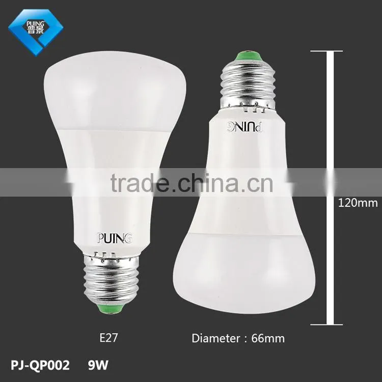 Energe saving 80% input AC85-265V output 12V led bulb E27 holder 9W
