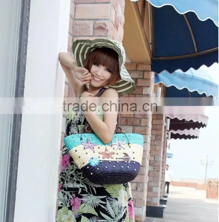 Hot selling 2016 straw beach tote bag