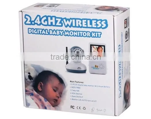2.4" LCD Screen 2.4GHz Wireless Digital Baby Monitor Kit