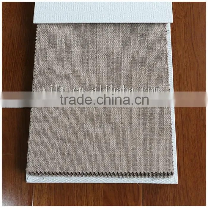 100% polyester fiber flame retardant woven copy linen fabric XJCD 0816