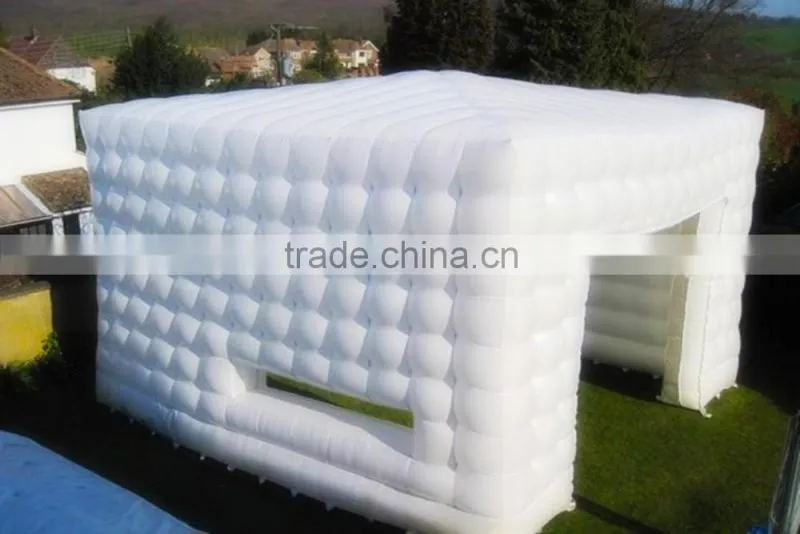 China Inflatable Tent White PVC Large Inflatable Cube Tent For Event