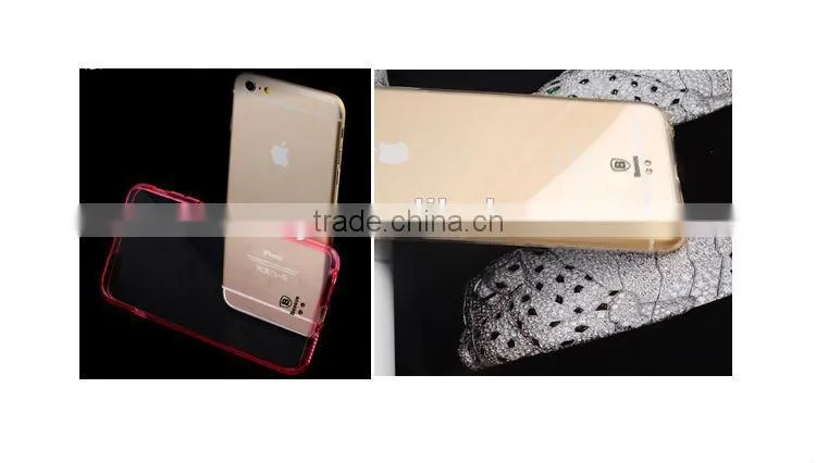 Baseus Luste series Clear PC back+TPU bumper case for iphone 6 plus