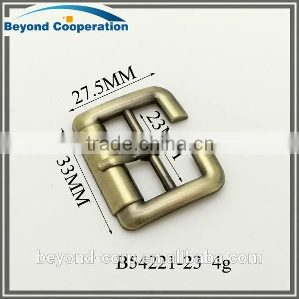 23mm anti brass brushed lady sandal shoe decorations shoe buckle
