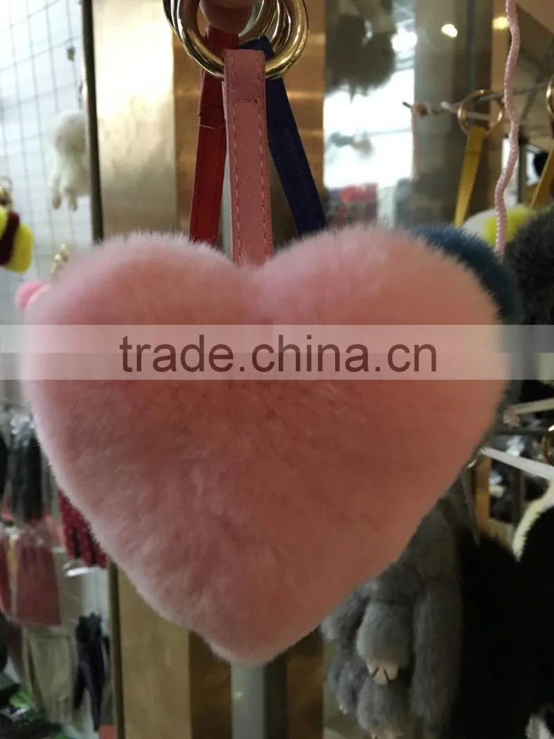 Factory price fur heart so cute with lower price