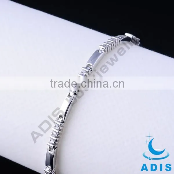 stainless steel bracelet AAA cubic zircon stone wholesale manufacturer