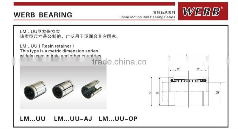 Linear Bush Series LM10UU Linear Bearings