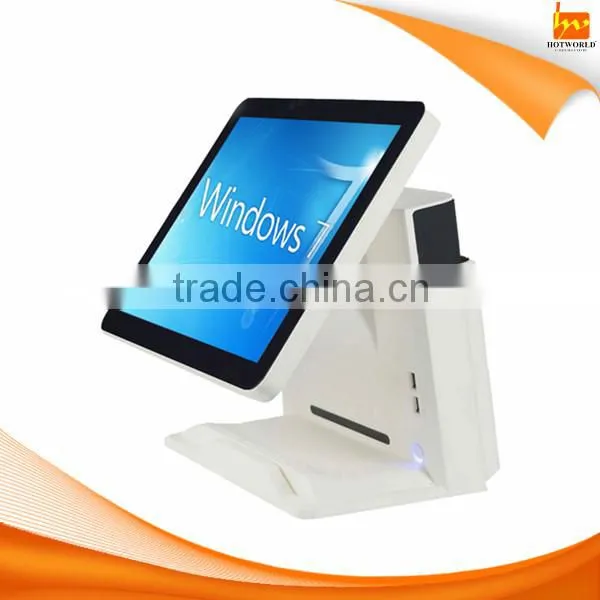 15 inch touch screen 12V 5A USB port dual core Android POS terminal machine