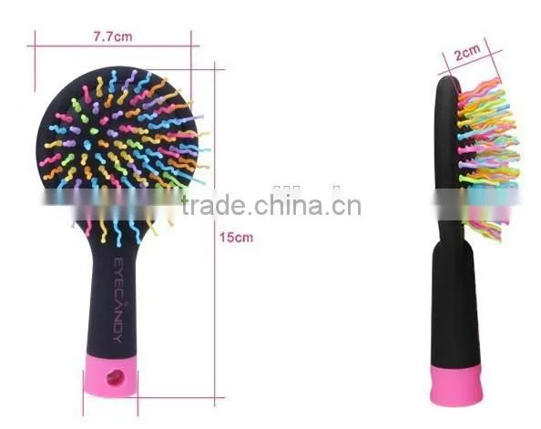 2015 New design fashion Rainbow Massage comb