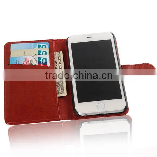 Smart Phone Cases Holder for Apple Iphone 5 5 S 5C 5G 6 6G With Card Money Slot