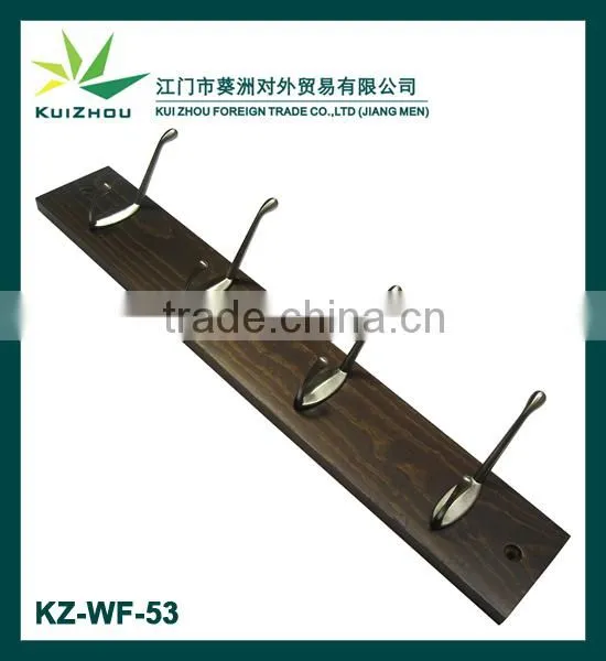 Wooden hanger hooks
