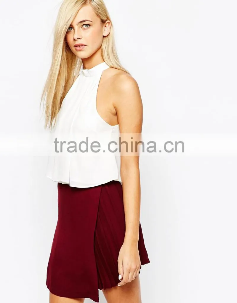 2016 Fashion Union Turtle Neck Halter Top Fashion apparel tops for women