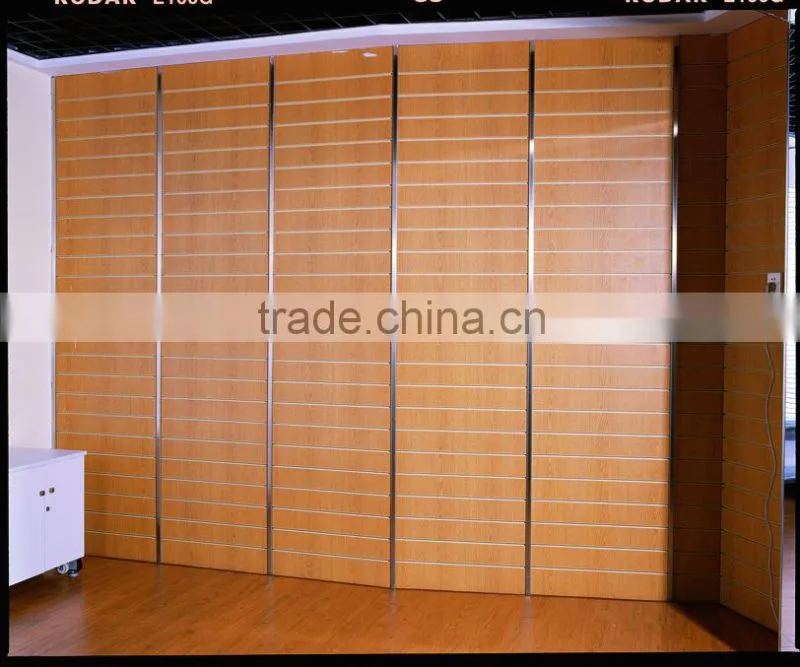 MDF Slatwall Melamine Panel with Aluminum Extrusion Inserts