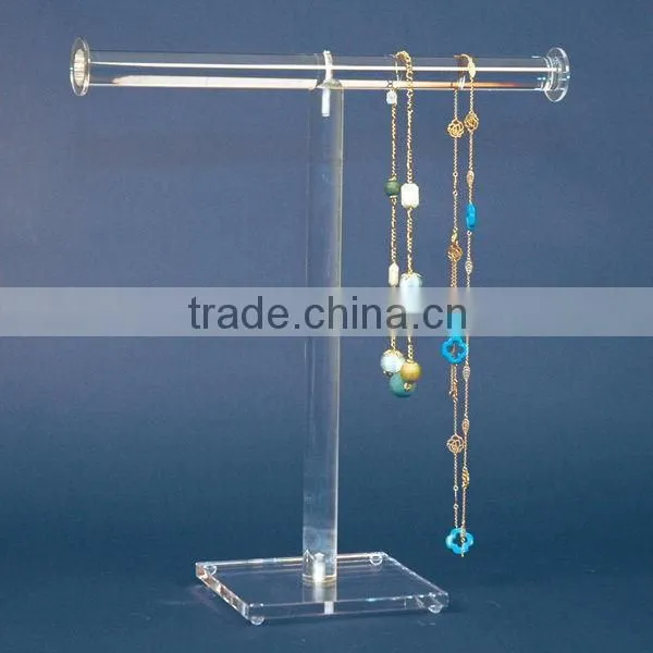 Low price latest acrylic portable jewelry display stand