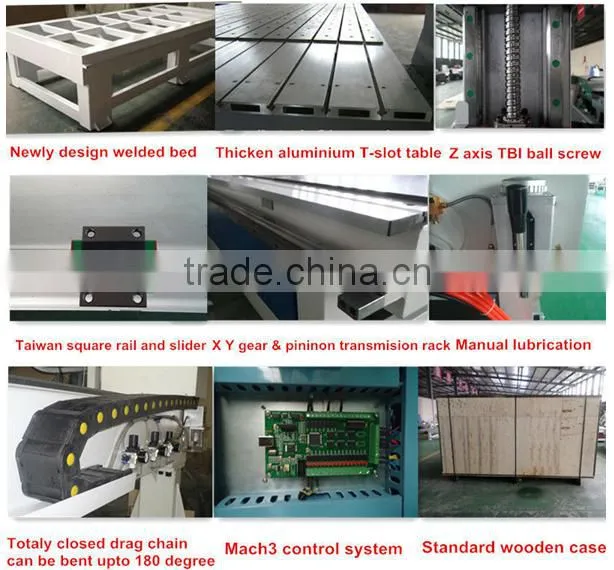 3 kw pheumatic ATC CNC Wooden Door Making Machine