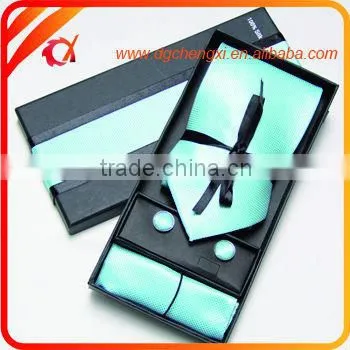 Brown Cheap Silk /Polyester Ties set/christmas presents