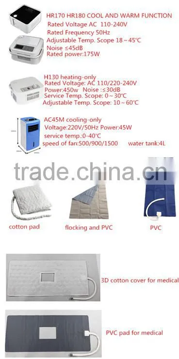 CE approved water warming medical mattress with remote control