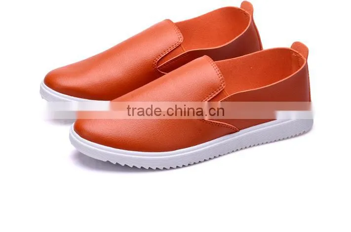 CXM109 2016 men genuine leather slip on flat shoes