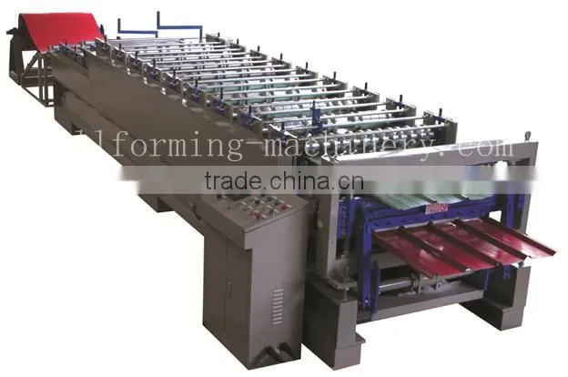 YX120-345 Automatic Roofing Ridge Cap Roll Forming Machine