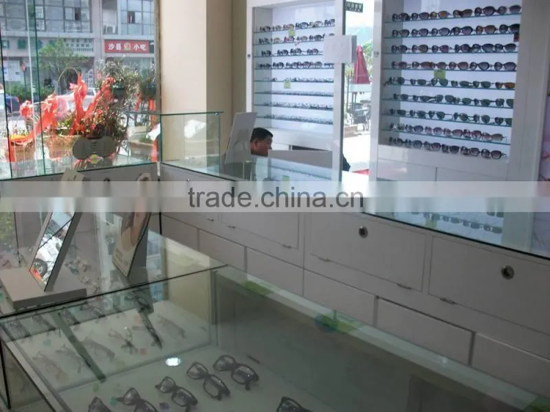 wooden eyewear sunglasses display rack,modern optical showcase