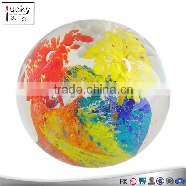 Fish Glass Paperweight 2 Multicolor