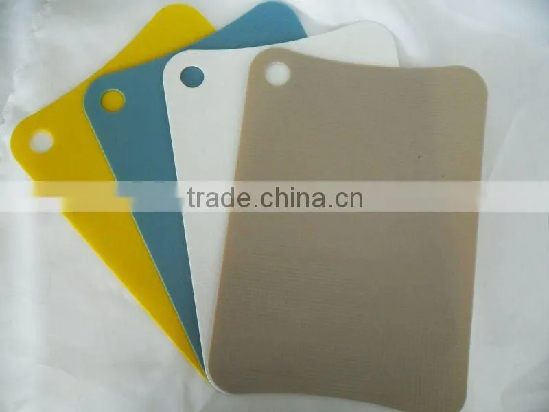 plastic hotest style and cheap pp chopping board set