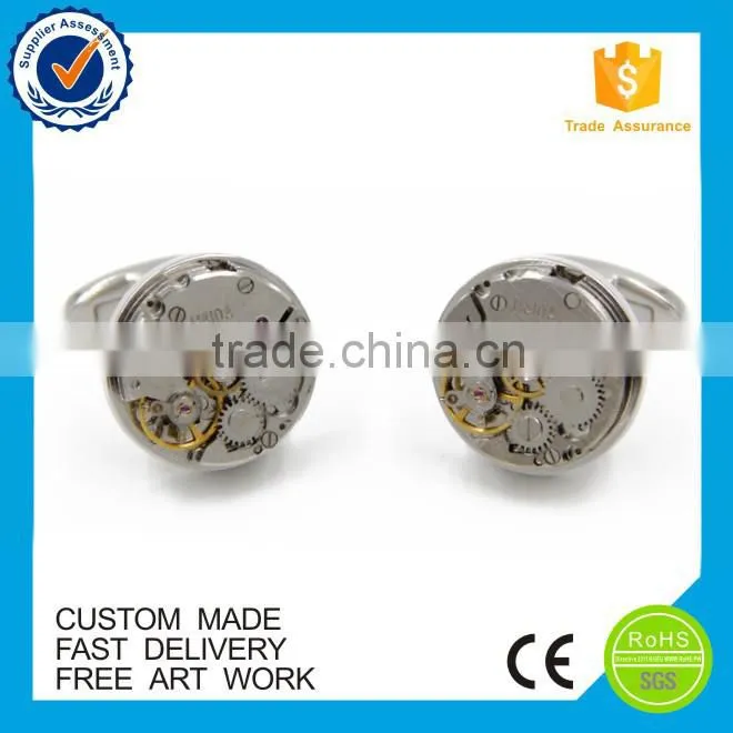 Custom watch movement cufflinks