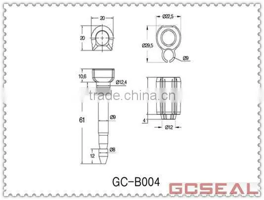 ABS CUSTOMIZED TRUCK SEAL WITH 8mm pin