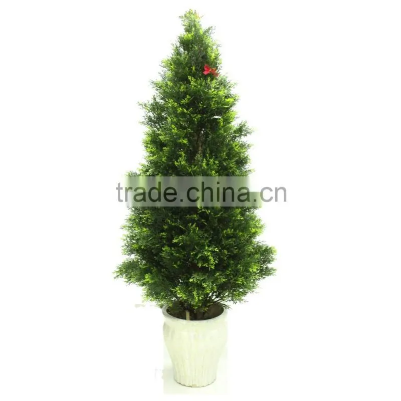 outdoor cypress tree artificial tree branches and leaves with lights