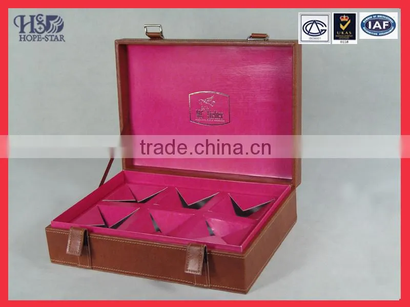 High Quality Top Sale Black Printing leather napkins box