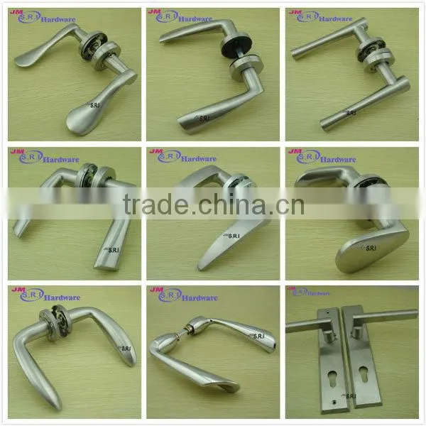 China supplier stainless steel lever door handle , flat door handle