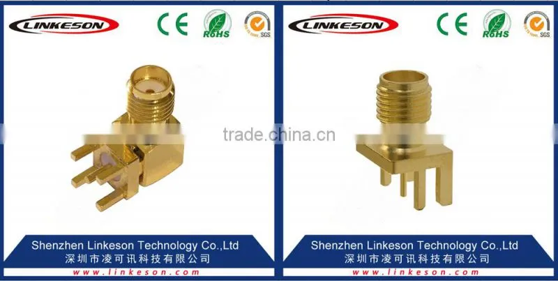 sma female pin right angle connector