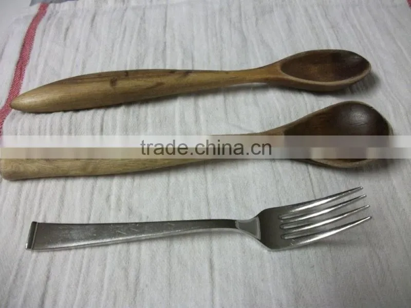 Spoons/Bulk Steel And Wood Spoons/Spoon And Forks For Home Stores/