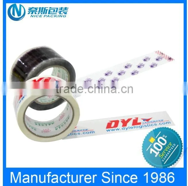 Strong adhesive custom logo bopp packing printed tape