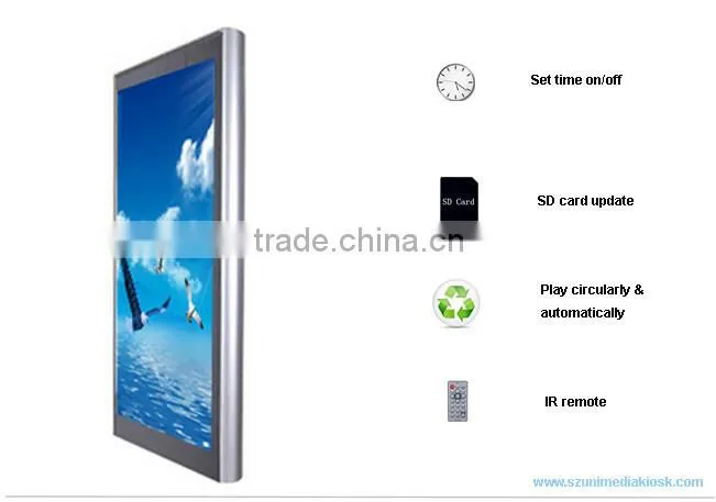 Smart HD wall mounted 42 inch LCD digital advertising screen