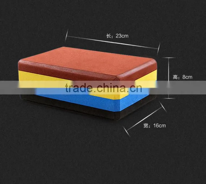 High Quality 4 Colors Yoga Block Practice Fitness Gym Sport Tool Yoga Block Brick Foaming Foam Home Exercise