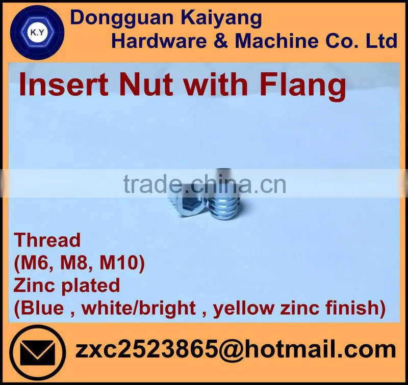 Male Nut/ Dowel Pin (for Furniture) with Bright(White)/Blue/Yellow Zinc Plated; M5, M6, M7