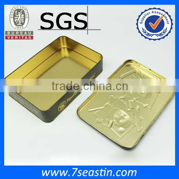 personalize metal tin box stash can