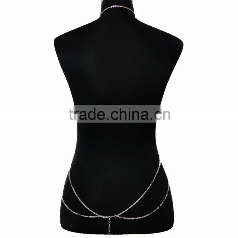Drops turquoise beach sexy waist chain