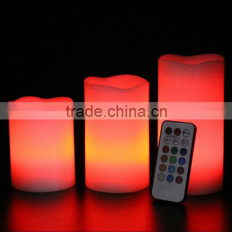 Wax led candle light with remote control