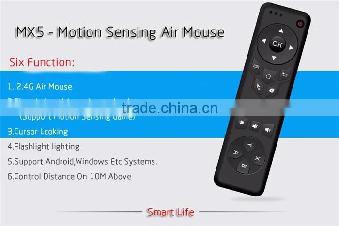 new MX5 fly air mouse wireless android tv mx5 air mouse