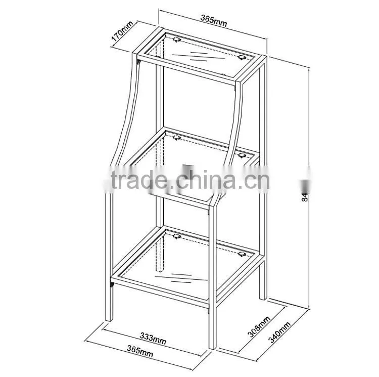 modern 304# stainless steel storage rack for bathroom