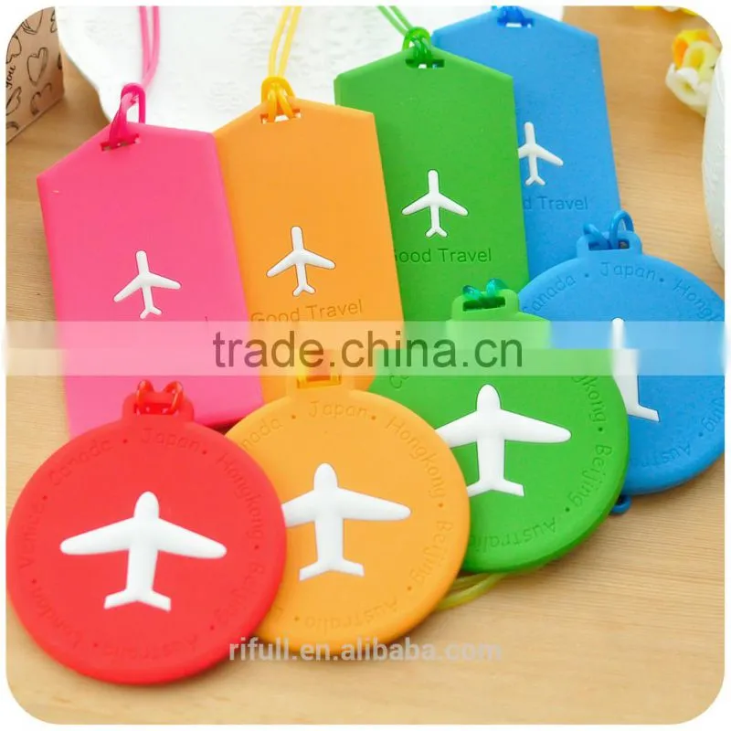 Cheap silicone airline luggage tags