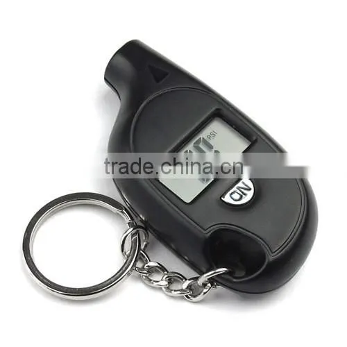 Mini ABS digital tire pressure gauge keychain
